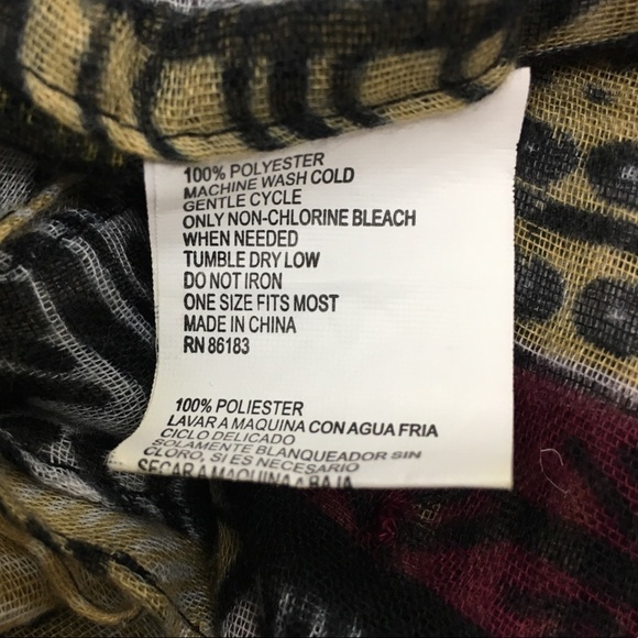 CAPELLI Scarf Infinity Aztec Southwestern Boho Sheer Lightweight Mudcloth Style - Picture 6 of 10